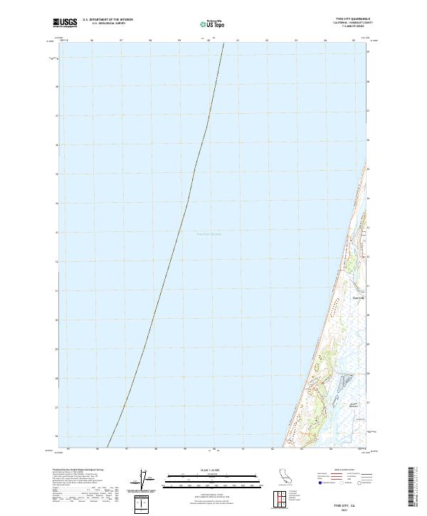 US Topo 7.5-minute map for Tyee City CA