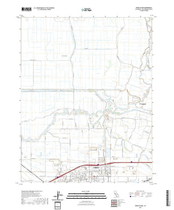 US Topo 7.5-minute map for Union Island CA