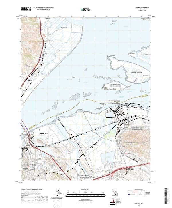 US Topo 7.5-minute map for Vine Hill CA