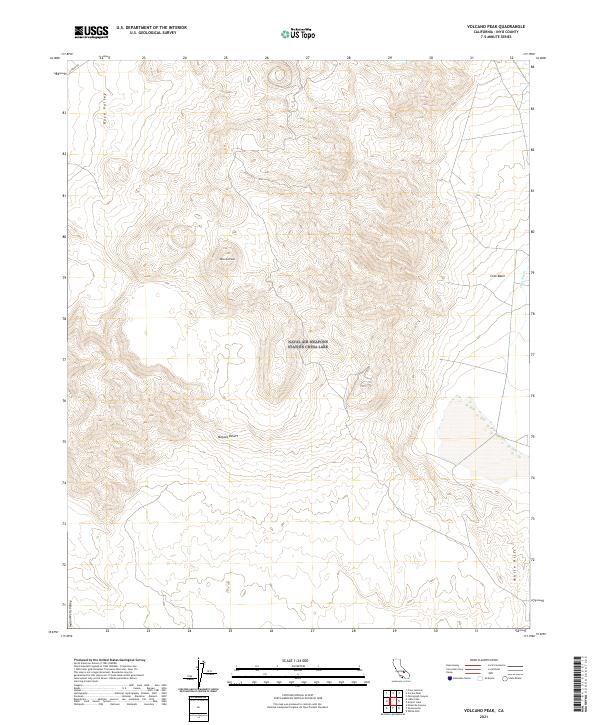 US Topo 7.5-minute map for Volcano Peak CA