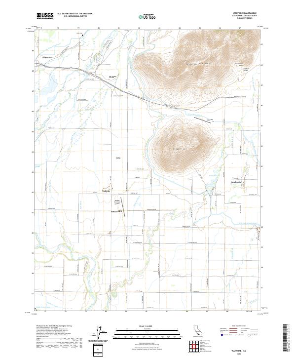 US Topo 7.5-minute map for Wahtoke CA