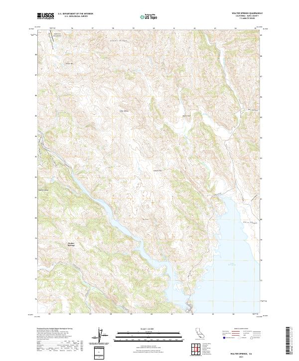 US Topo 7.5-minute map for Walter Springs CA