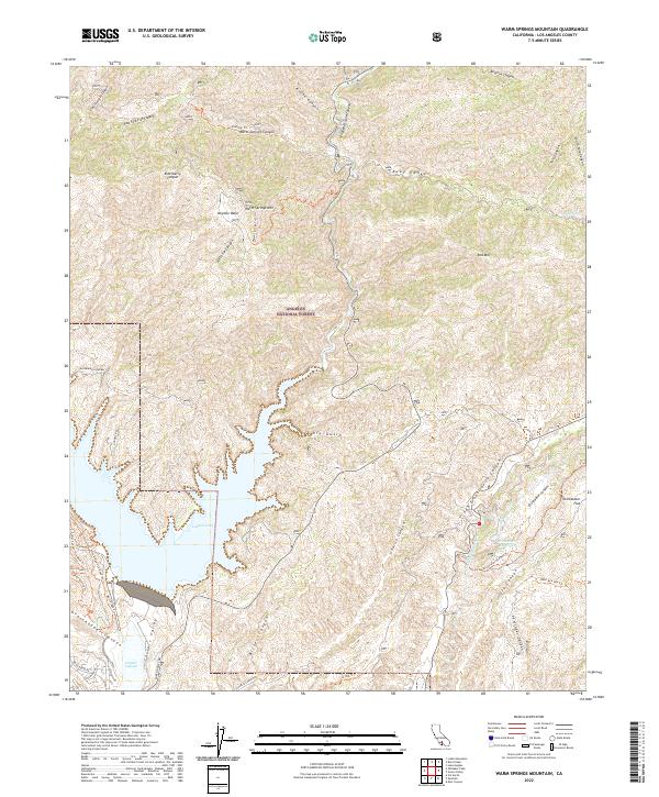 US Topo 7.5-minute map for Warm Springs Mountain CA
