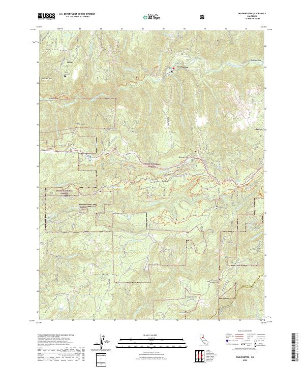 US Topo 7.5-minute map for Washington CA