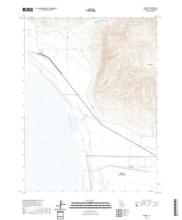 US Topo 7.5-minute map for Wendel CA