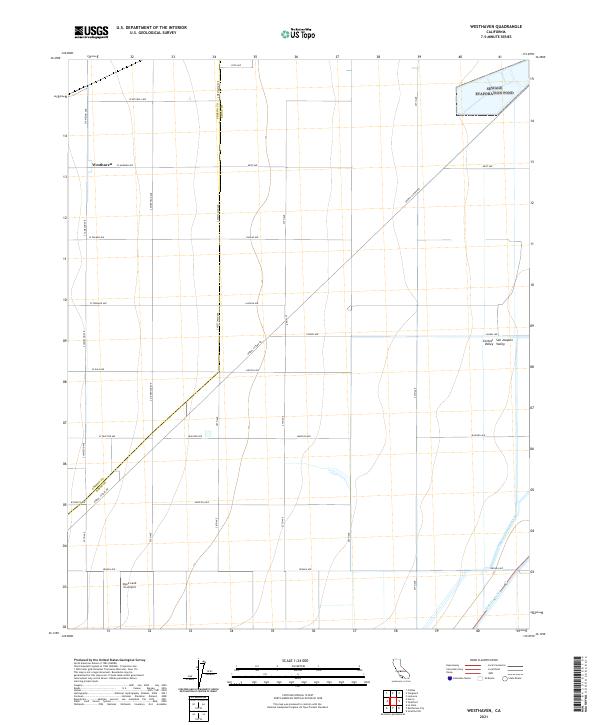 US Topo 7.5-minute map for Westhaven CA