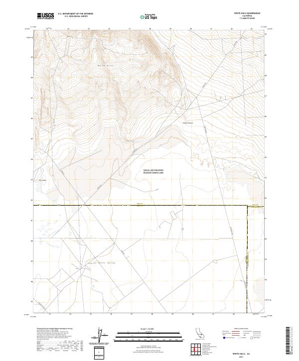 US Topo 7.5-minute map for White Hills CA