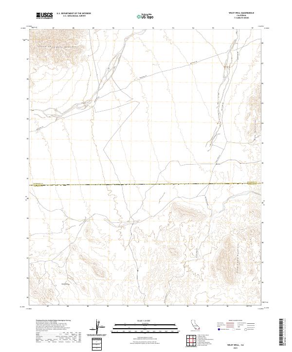 US Topo 7.5-minute map for Wiley Well CA