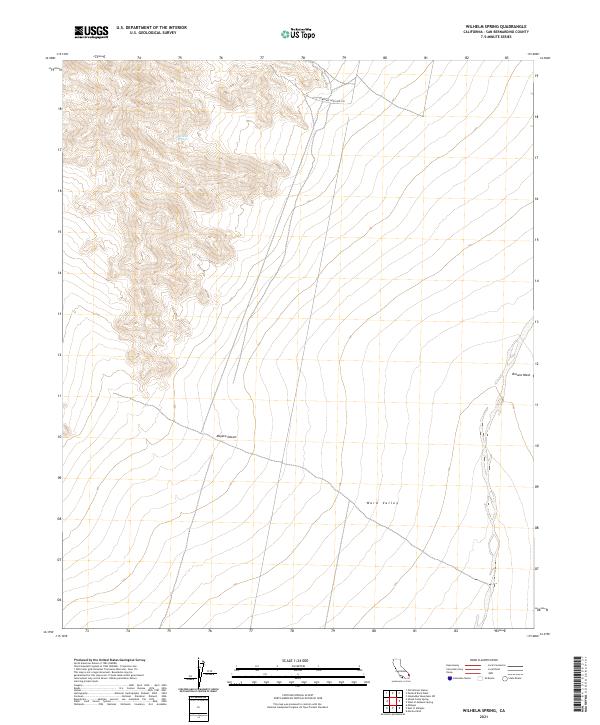 US Topo 7.5-minute map for Wilhelm Spring CA