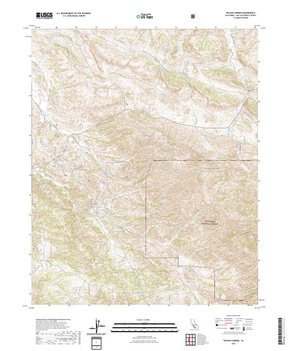 US Topo 7.5-minute map for Wilson Corner CA