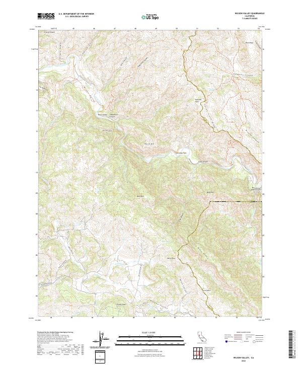 US Topo 7.5-minute map for Wilson Valley CA