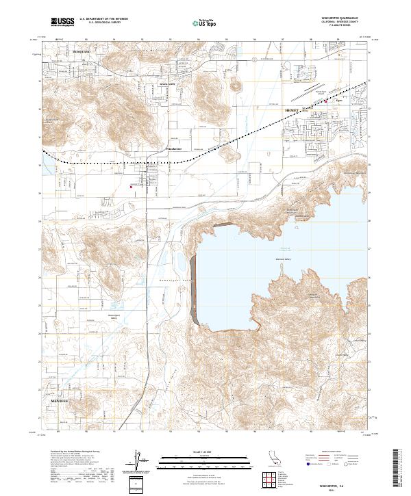 US Topo 7.5-minute map for Winchester CA