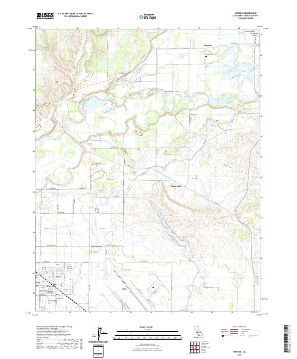 US Topo 7.5-minute map for Winton CA