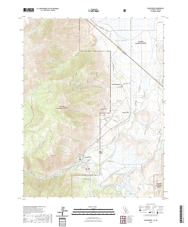 US Topo 7.5-minute map for Woodfords CANV