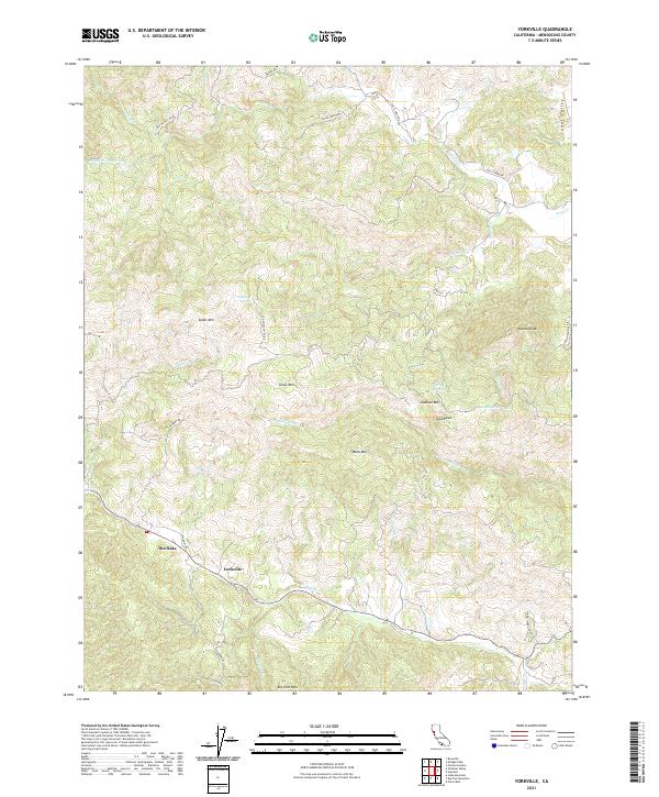 US Topo 7.5-minute map for Yorkville CA