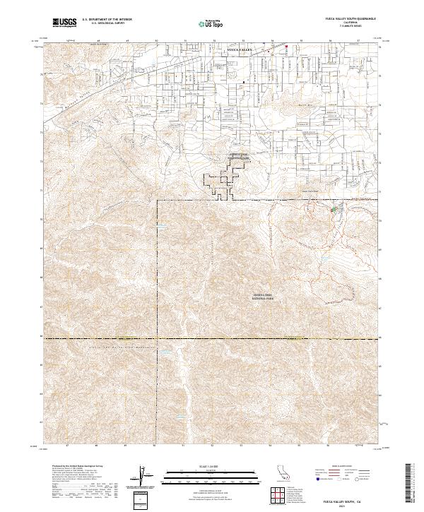 US Topo 7.5-minute map for Yucca Valley South CA