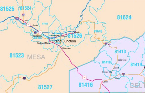 Colorcast Style Wall Map of Colorado