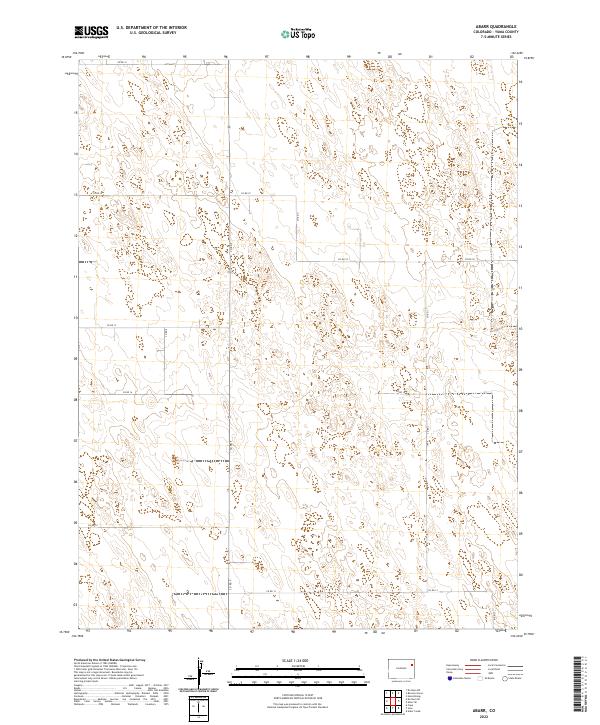 US Topo 7.5-minute map for Abarr CO