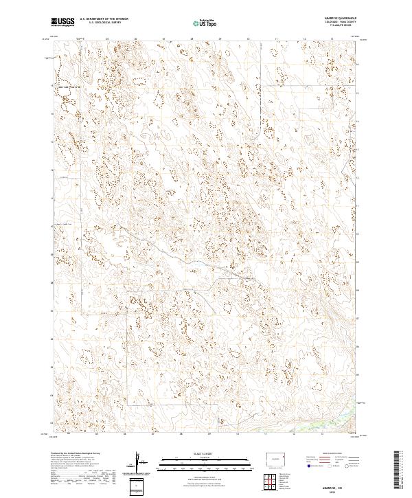 US Topo 7.5-minute map for Abarr SE CO