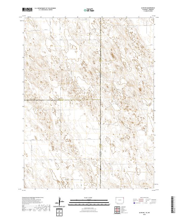 US Topo 7.5-minute map for Alvin NE CONE