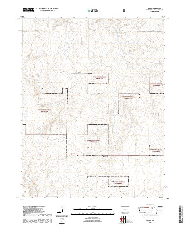 US Topo 7.5-minute map for Andrix CO