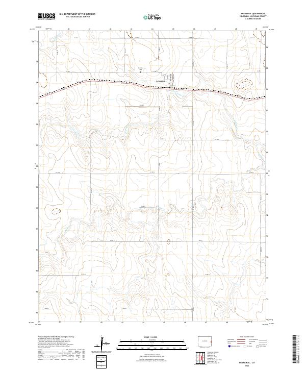 US Topo 7.5-minute map for Arapahoe CO