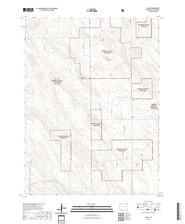 US Topo 7.5-minute map for Avalo CO