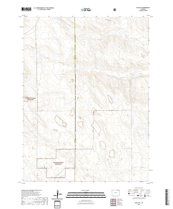 US Topo 7.5-minute map for Avalo SE CO