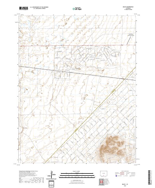 US Topo 7.5-minute map for Baldy CO