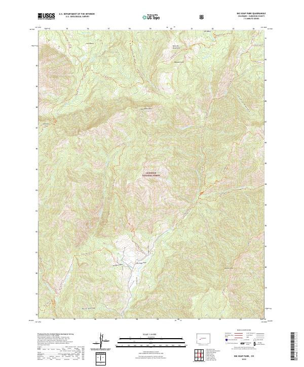 US Topo 7.5-minute map for Big Soap Park CO