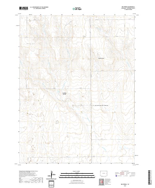 US Topo 7.5-minute map for Big Spring CO