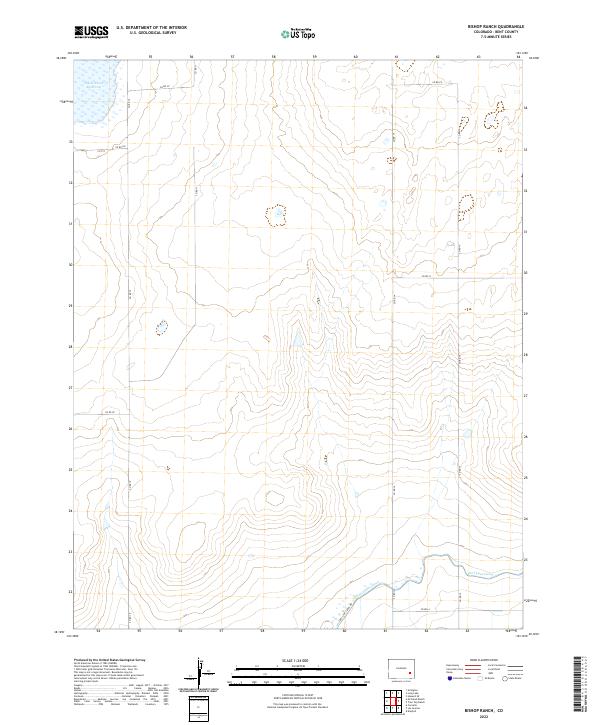 US Topo 7.5-minute map for Bishop Ranch CO