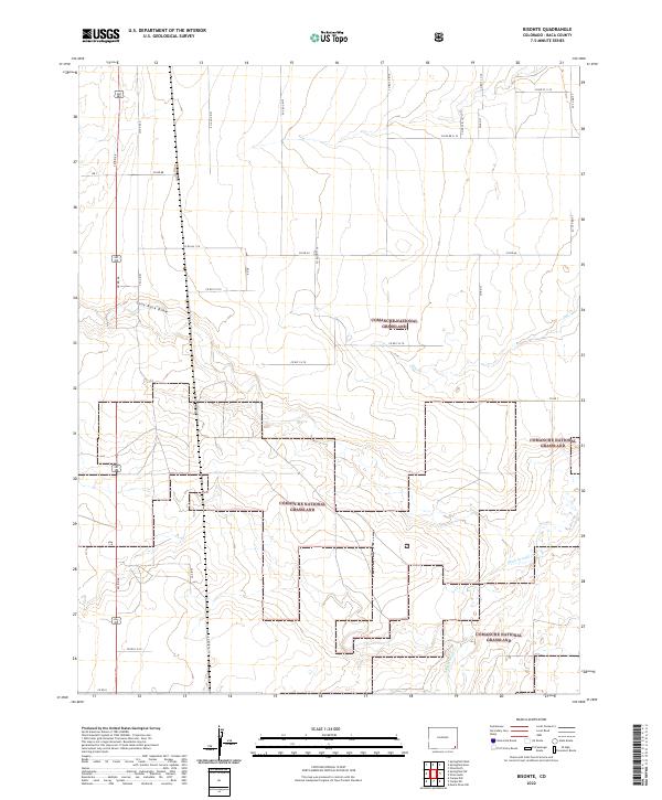 US Topo 7.5-minute map for Bisonte CO