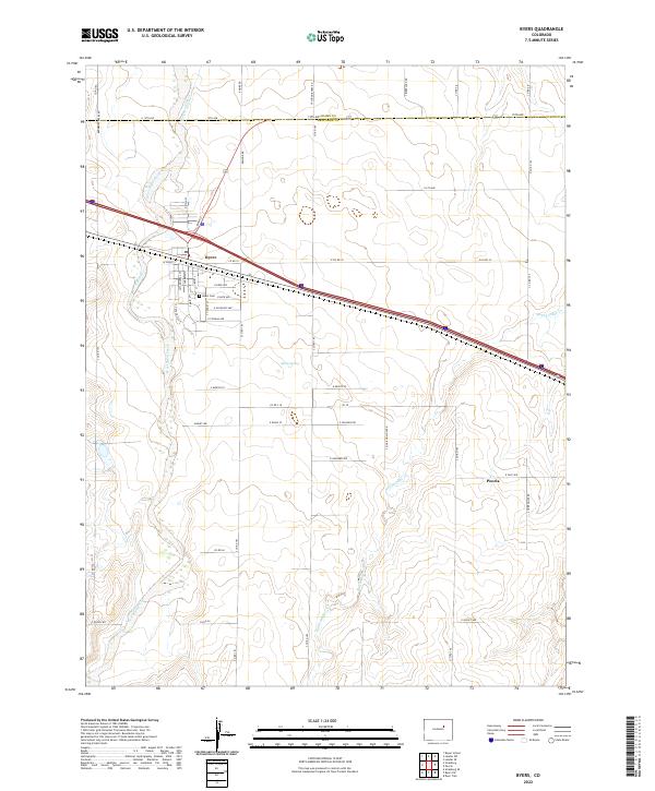 US Topo 7.5-minute map for Byers CO