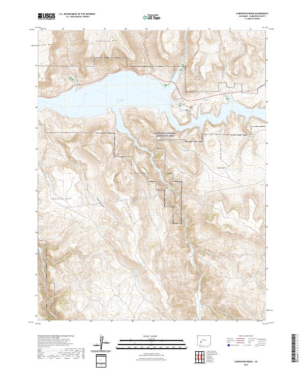 US Topo 7.5-minute map for Carpenter Ridge CO