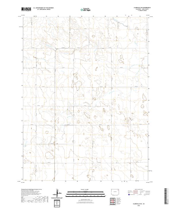 US Topo 7.5-minute map for Clarkville SW CO