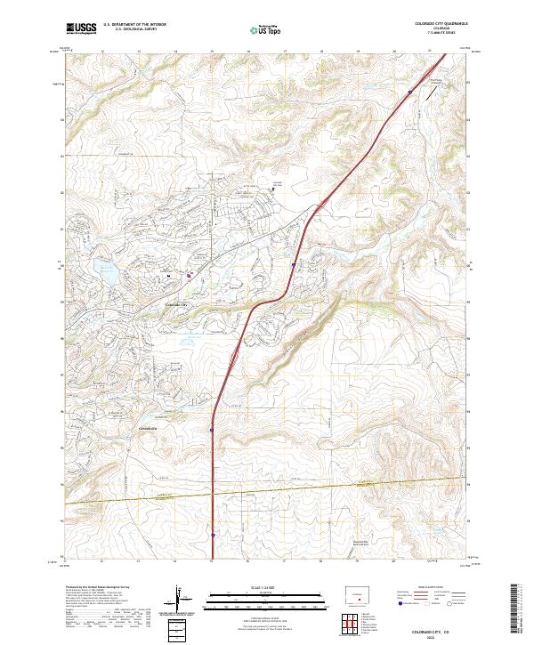 US Topo 7.5-minute map for Colorado City CO