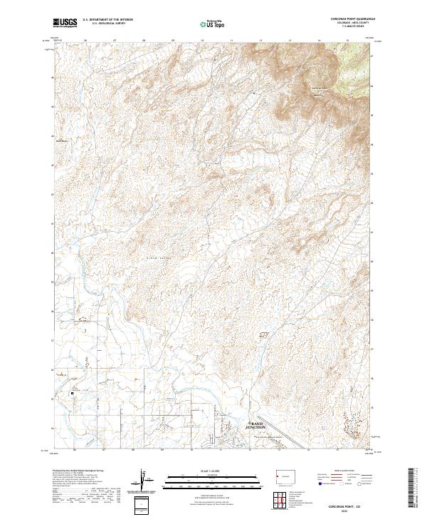 US Topo 7.5-minute map for Corcoran Point CO