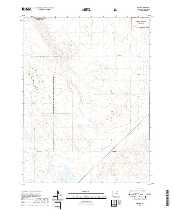US Topo 7.5-minute map for Cornish CO