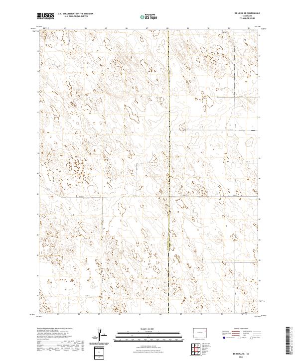 US Topo 7.5-minute map for De Nova SE CO