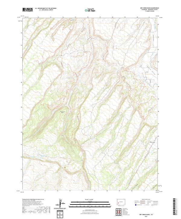 US Topo 7.5-minute map for Dry Creek Basin CO