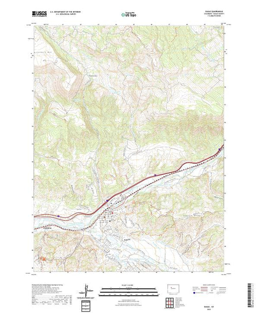 US Topo 7.5-minute map for Eagle CO – American Map Store