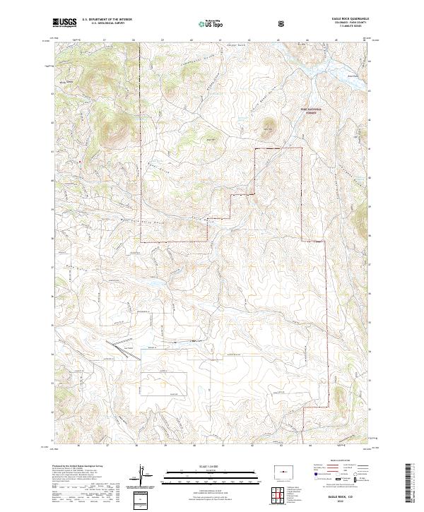 US Topo 7.5-minute map for Eagle Rock CO