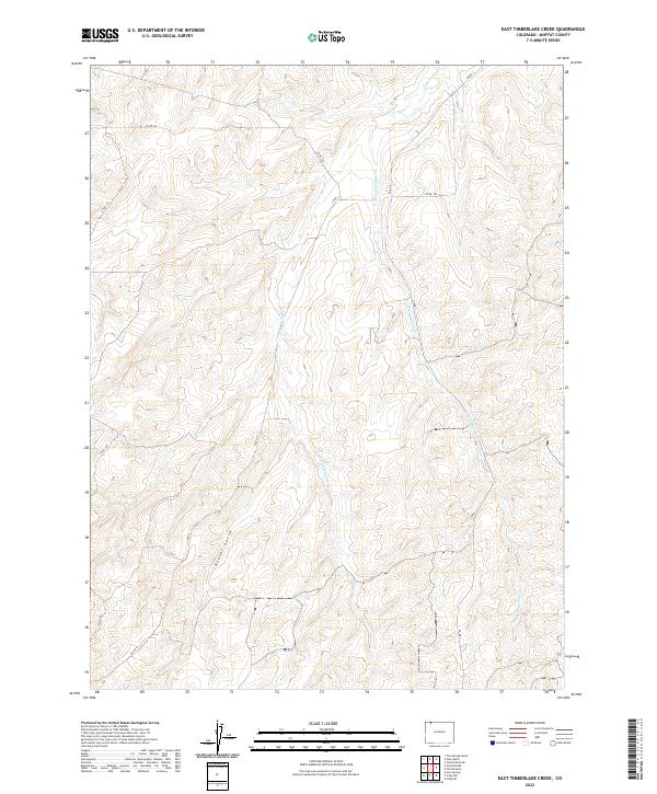 US Topo 7.5-minute map for East Timberlake Creek CO