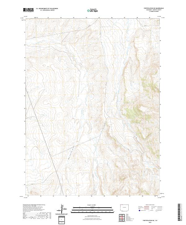 US Topo 7.5-minute map for Fortification NE CO