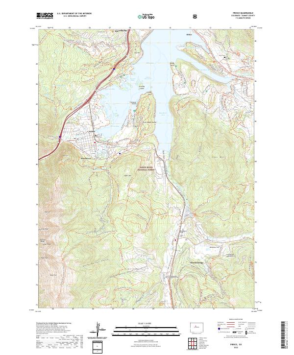 US Topo 7.5-minute map for Frisco CO