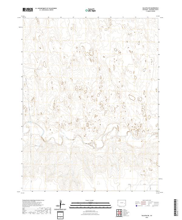 US Topo 7.5-minute map for Galatea NE CO