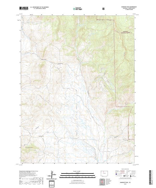 US Topo 7.5-minute map for Gunsight Pass CO