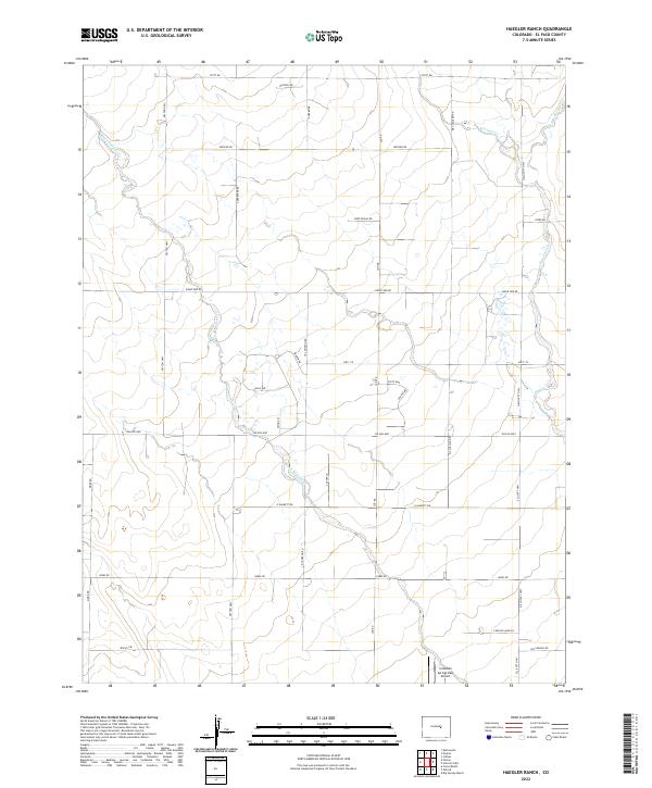 US Topo 7.5-minute map for Haegler Ranch CO