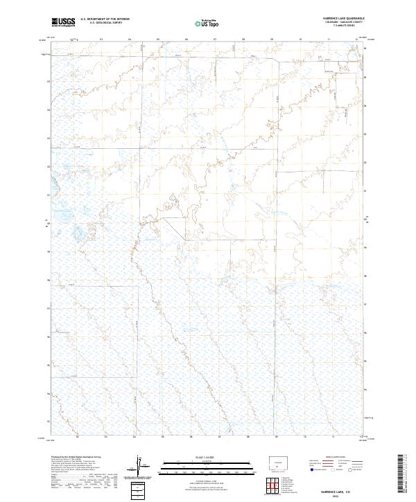 US Topo 7.5-minute map for Harrence Lake CO